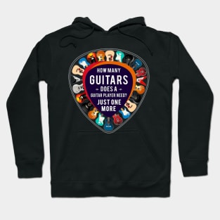 Guitarist How Many Guitars Bass Guitar Hoodie